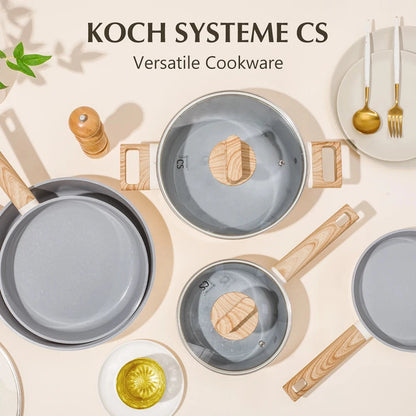 8 Piece Pan and Pot Set with Lid Ohberri