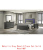 4 Piece Twin Bedroom Set with Upholstered LED Headboard, Wood Frame in White - Ohberri