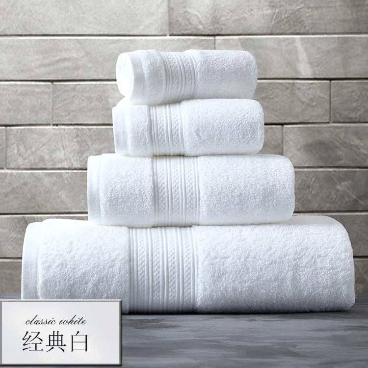 T416A Custom made hotel 1 piece dusty pink white grey light green thick quick dry Cotton Terry hand towel bath Towel Face Towel - Ohberri