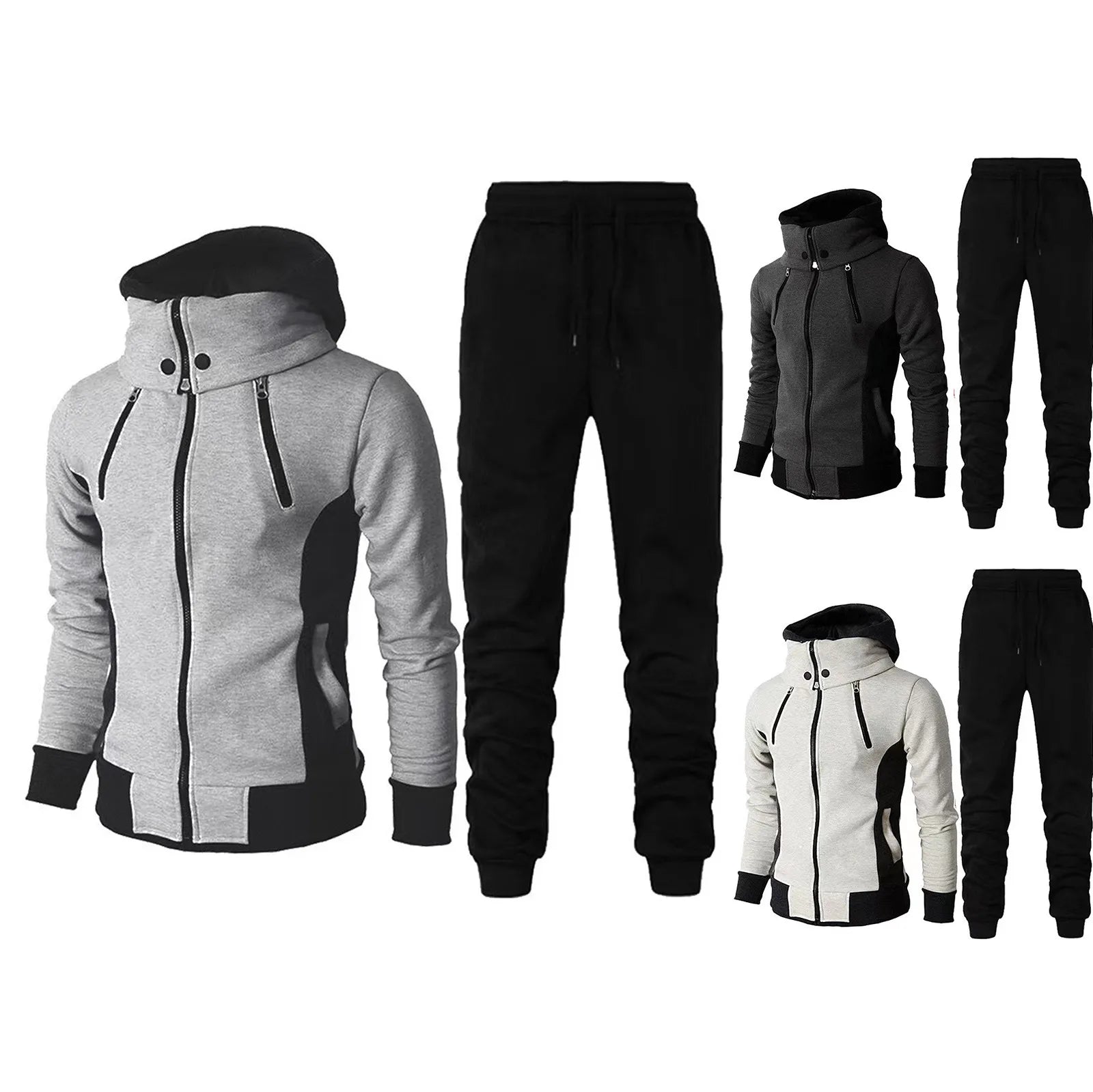 2 Piece Hoodie Athletic Sweatsuits Ohberri