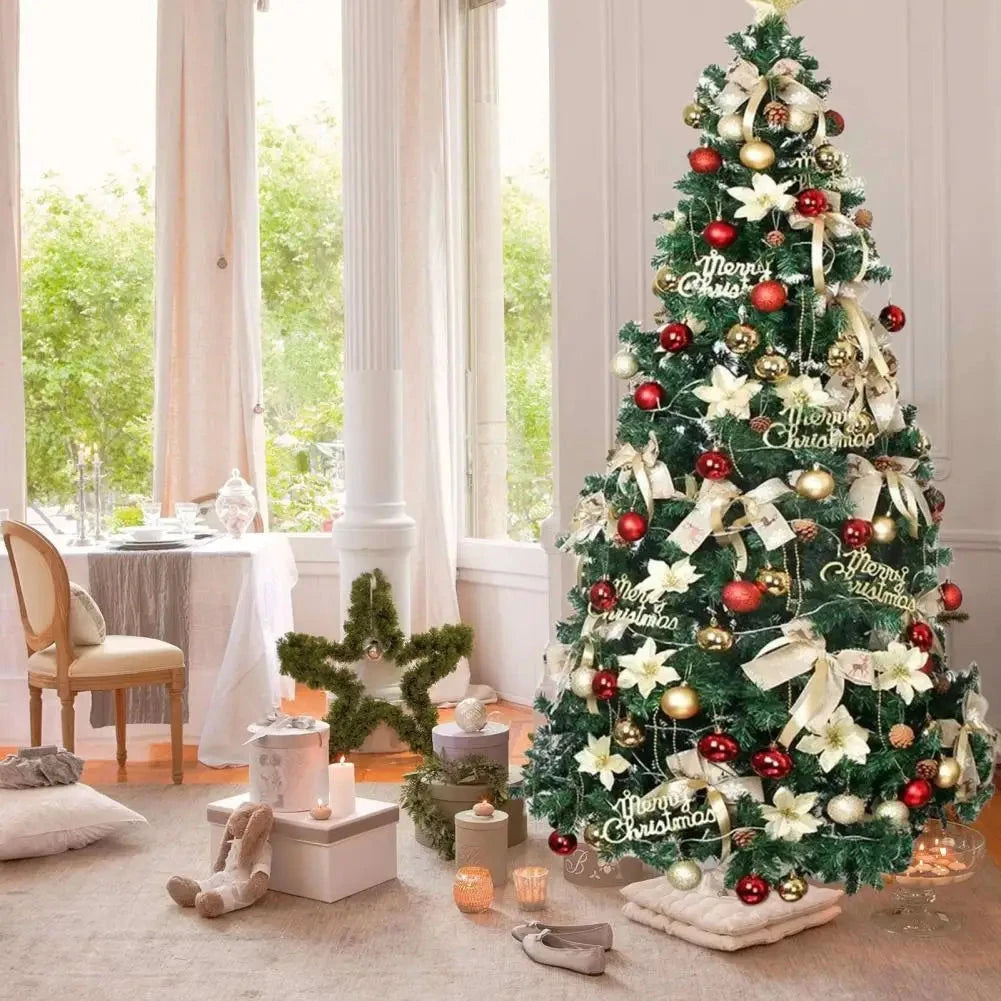 8FT Artificial Christmas Tree, Christmas Holiday Pencil Tree with Thick Branch Tips Ohberri