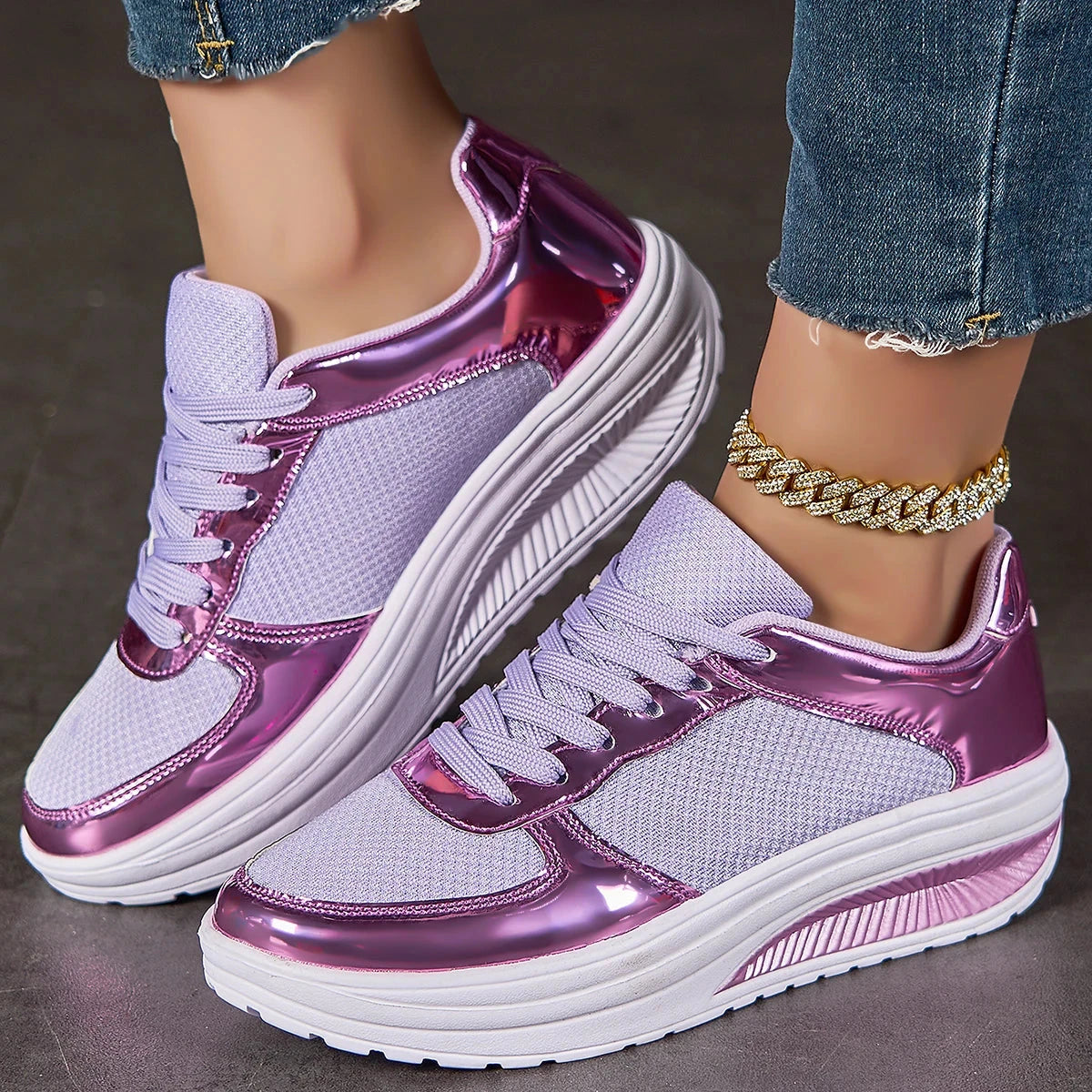 Glitter Casual Shoes Ohberri