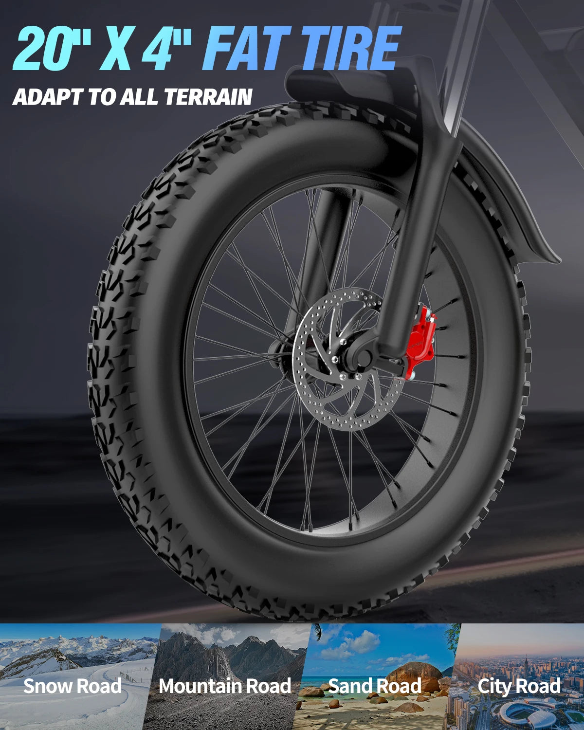 Electric Bicycle 2000W Dual Motor 52V40AH Dual Battery  55KM/H - Ohberri