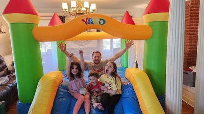 12*9*8ft Bounce House With Blower - Ohberri