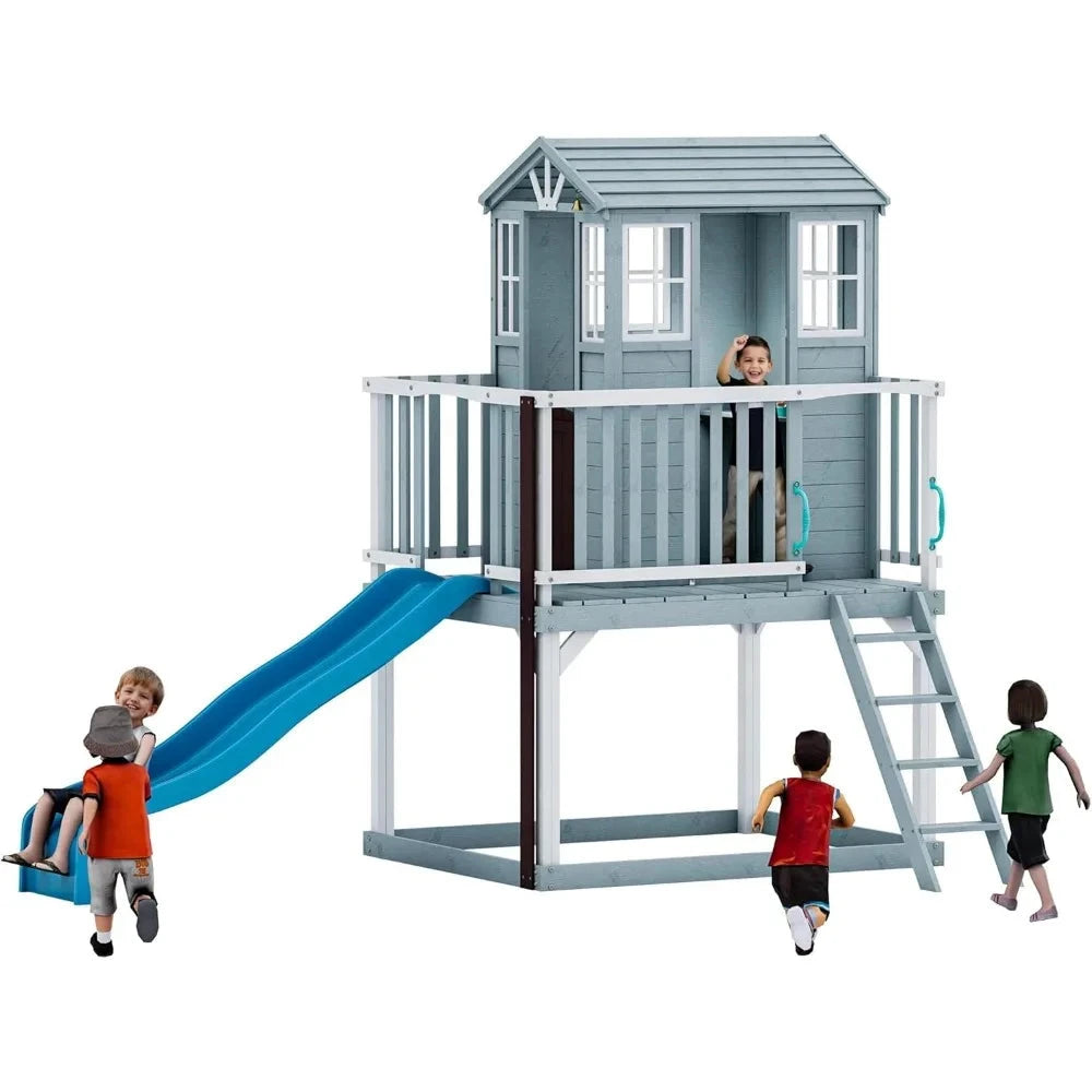 Outdoor Playhouse, Cedar Wooden Ohberri