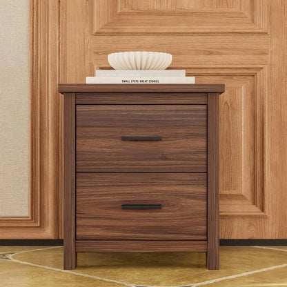 4-Piece Bedroom Set, Queen Size Bed Frame with Storage Headboard & Charging Station, 2 Nightstands with 2 Drawers - Ohberri