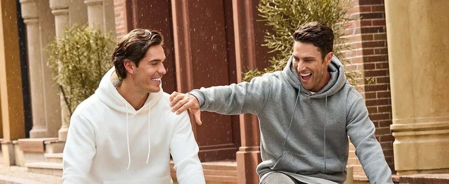 Bold Skull Letter Print Long Sleeve Pullover with I'm Who I Am Design Hoodie Ohberri