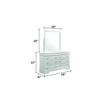 4 Piece Twin Bedroom Set with Upholstered LED Headboard, Wood Frame in White - Ohberri