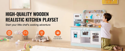 Kitchen Play Set Simulated Cooking Food Tableware - Ohberri