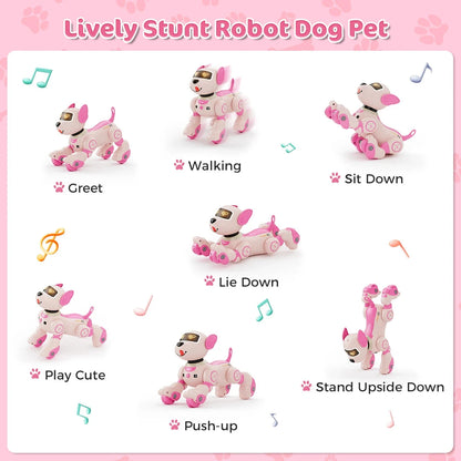 Robot Dog Toy for Kids Voice 2.4GHz Remote Control Robot Pet Touch Sensor 20+ Mode Ohberri