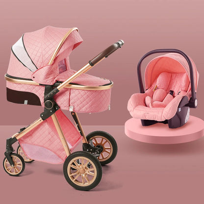 3 in 1 High Landscape Stroller - Ohberri