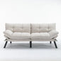 Cream Convertible Folding Modern Sofa Bed My Store