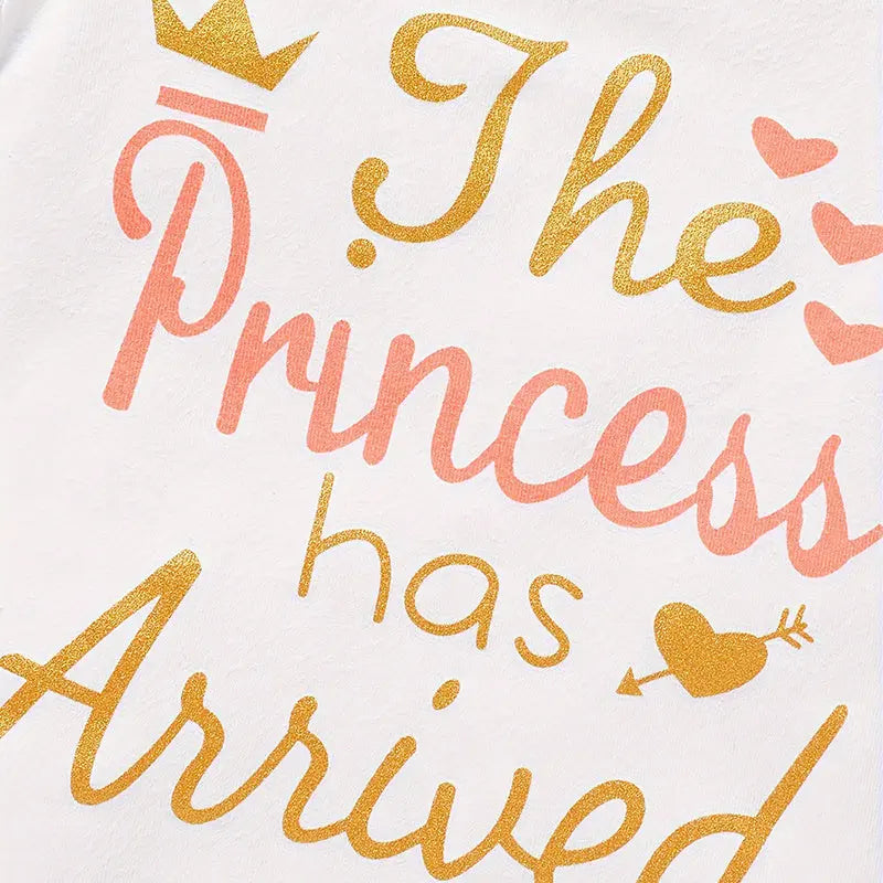 Newborn Baby Girl Outfits Infant Letter Print Romper Tutu Skirt Headband Coming Home Clothes Set My Store