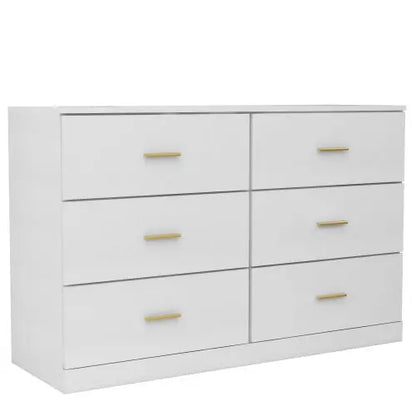 Modern White 6-drawer Dresser My Store