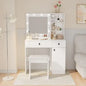 Vanity Desk With Lights With Large Drawers My Store
