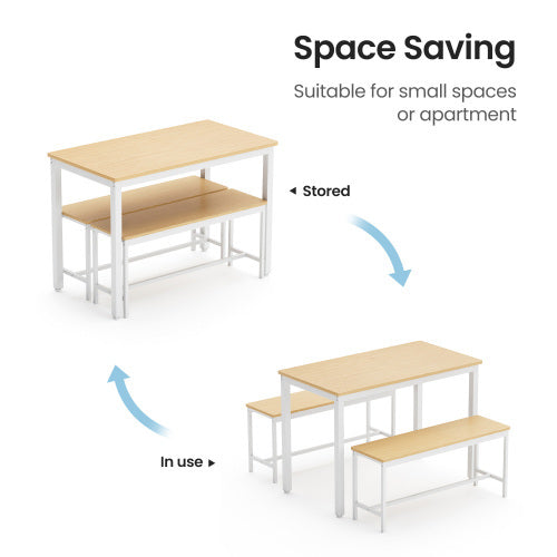 Dining Table Set, Kitchen Table Counter With Chairs Inkedjoy