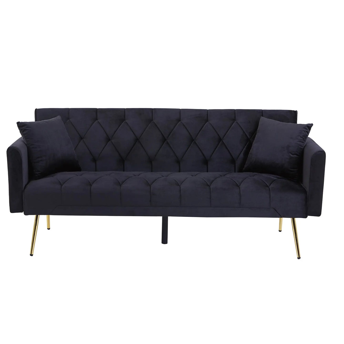 Modern Velvet  Sofa Bed Folding Futon My Store