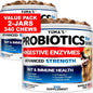 2 Pack Probiotics For Dogs And Digestive Enzymes Upset Stomach Gas Relief -340 Chews My Store