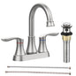 2-Handle 4-Inch Brushed Nickel Bathroom Faucet My Store