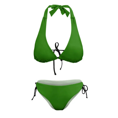 V-Neck Bikini Swimsuit Inkedjoy
