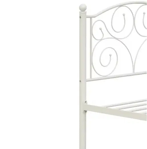 Twin Size Unique Flower Sturdy System Metal Bed Frame With Headboard And Footboard My Store