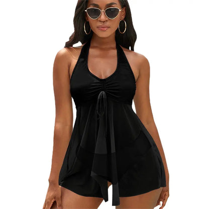 Split Skirt Swimsuit Inkedjoy