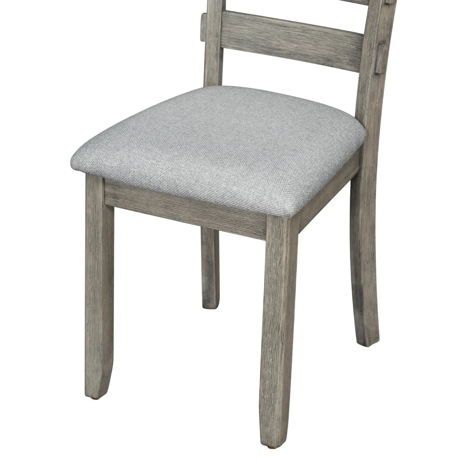 TREXM 6-Piece Rubber Wood Dining Set With Wood Grain Pattern Tabletop My Store