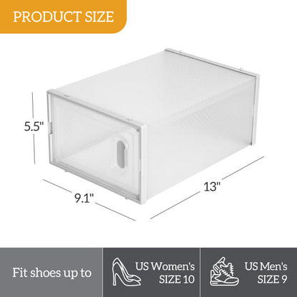 18pcs Plastic Mesh Shoe Box Inkedjoy