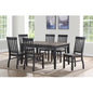 Farmhouse Style 7pc Dining Set - Two-Tone Finish - Cottage Table Design, Schoolhouse Chairs My Store