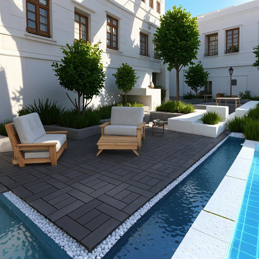 Waterproof, Wear-resistant, DIY Assembly, Garden, Courtyard, Balcony,plastic Flooring Inkedjoy
