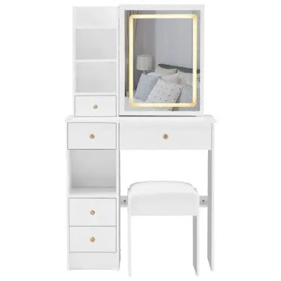 Tri-color Switching, Brightness Adjust LED Mirror, High Capacity Storage Vanity My Store