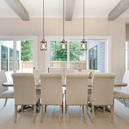 Pendant Light, Farmhouse Lamp With Silver Grey Adjustable My Store