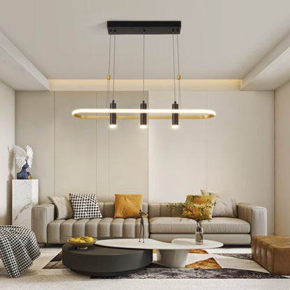Black Gold Dimmable LED Pendant Light No Bulb My Store