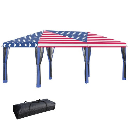 10 X 20 Up Canopy Tent With Netting, Heavy Duty Inkedjoy