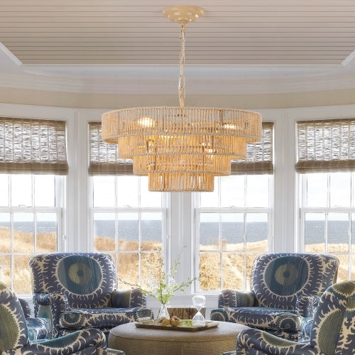 Bohemian Woven Chandelier Inkedjoy