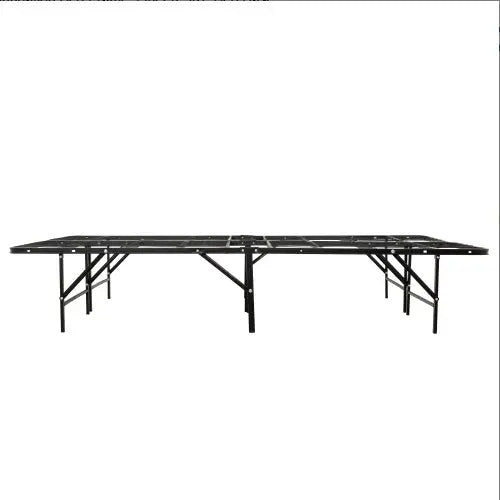 Metal Mattress Foundation Bed Frame, Queen Size Bed Base, Bedroom Furniture, Black My Store