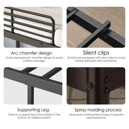 Loft Bunk Bed Twin Over Twin Size With Ladder My Store