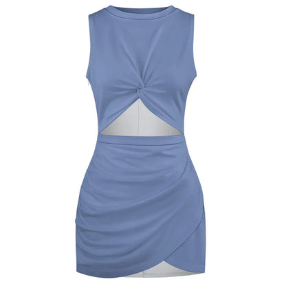 Navel-Baring Cross-Fit Hip Skirt Inkedjoy