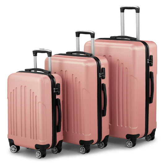 Three In One ABS PC Suitcase 20in 24in 28in Suitcase Inkedjoy
