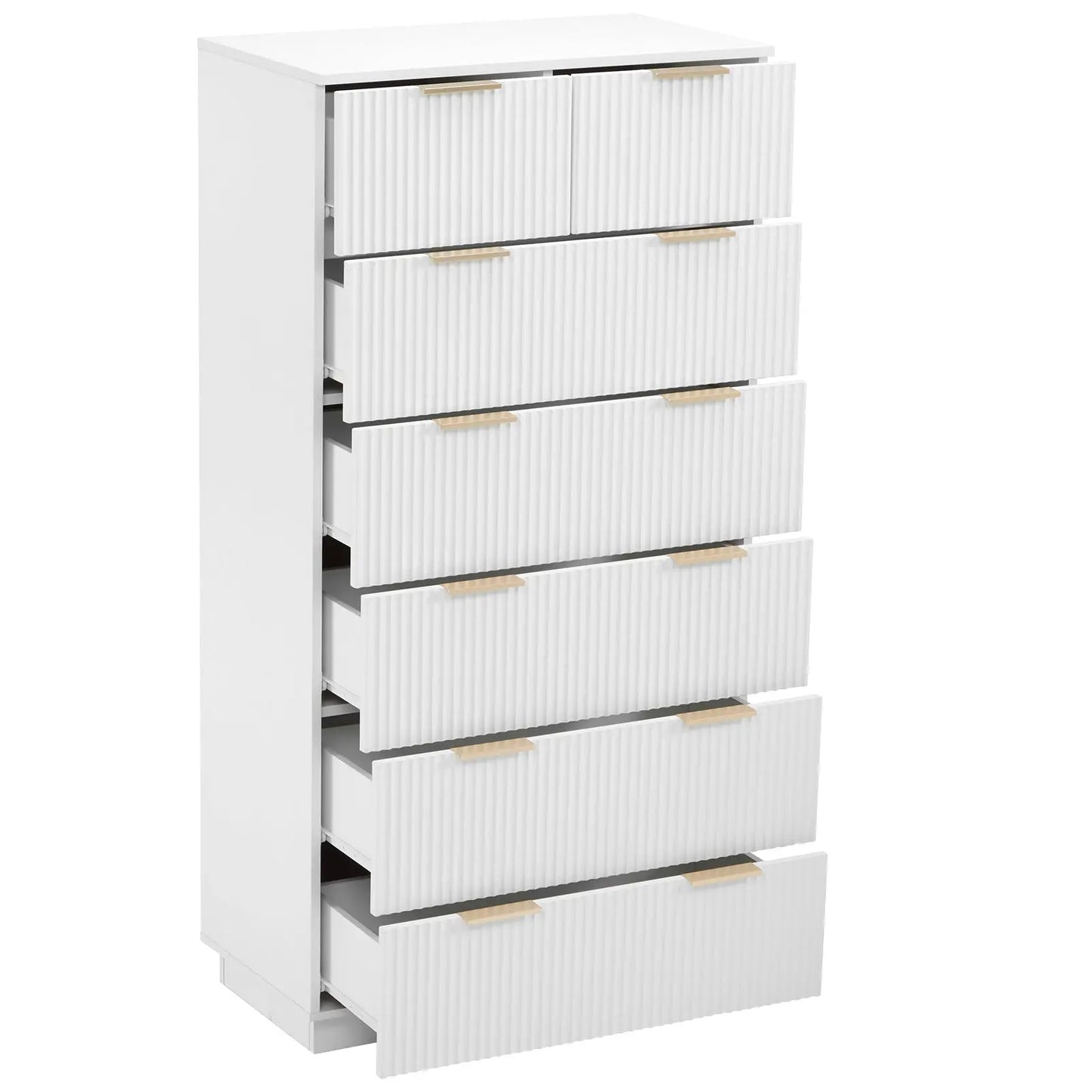 White P2 Density Board, Corrugated Surface, Six Layers And Seven Drawers, Drawer Cabinet My Store