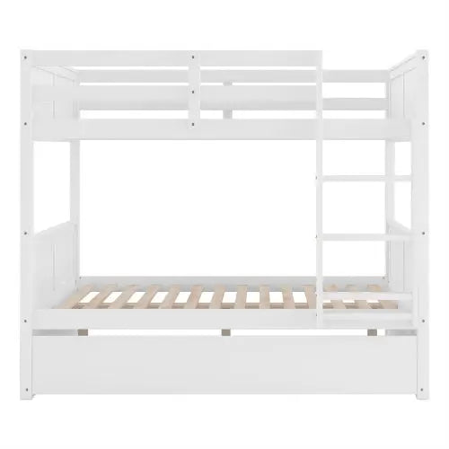 Full Over Full Bunk Bed With Twin Size Trundle My Store