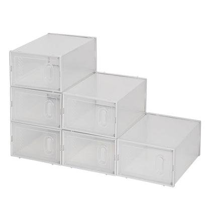 6pcs White Shoe Box Plastic Mesh Inkedjoy