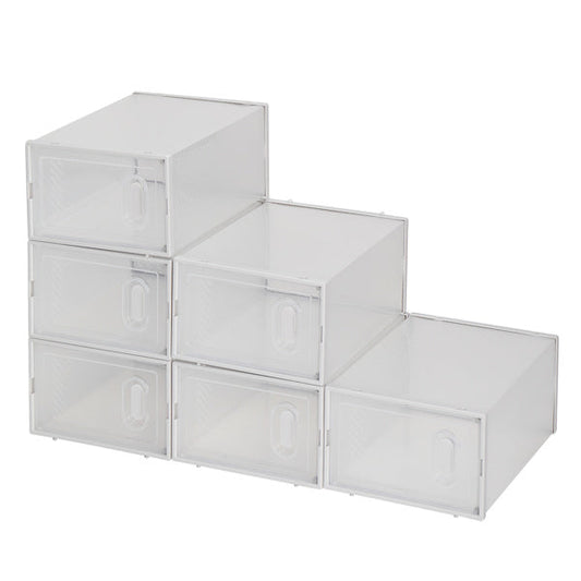 6pcs White Shoe Box Plastic Mesh Inkedjoy