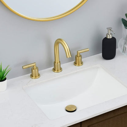 2 Handle 8 Inch Bathroom Sink Faucets Stainless Steel- Brushed Gold My Store