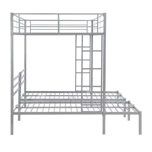 Full Over Twin Twin Size Bunk Bed With Built-in Shelf My Store