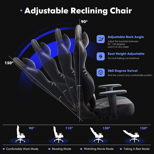 Tall Gaming Chair 350lbs Racing Computer Gaming Chair My Store