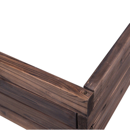 Elevated Wooden Garden Planter Box Bed Kit Inkedjoy