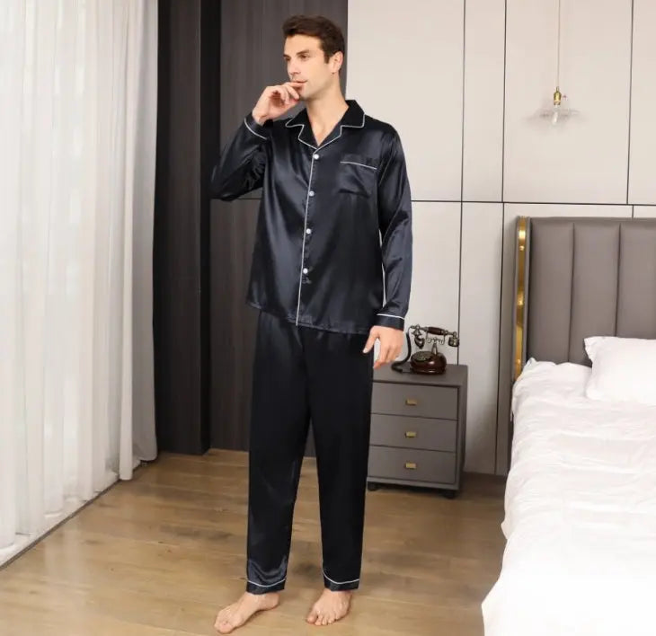 Ice Silk Men's Pajama Set My Store