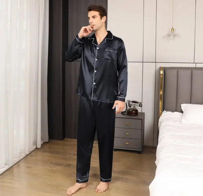 Ice Silk Men's Pajama Set My Store