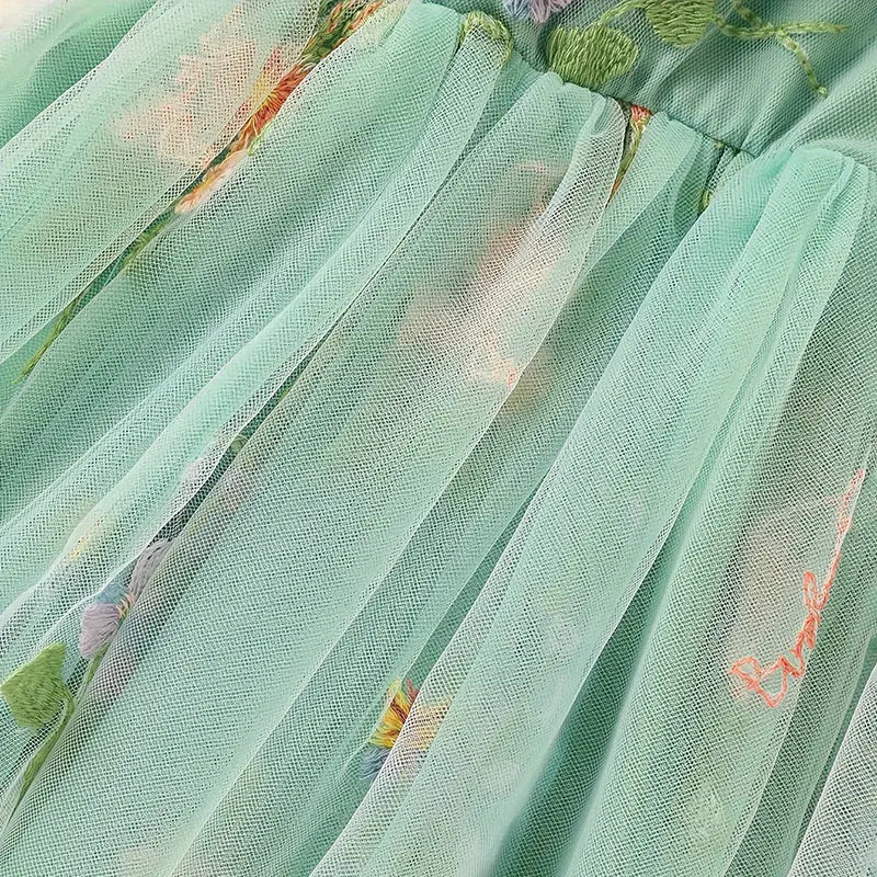 Toddler Girl Sleeveless Floral Sundress Inkedjoy